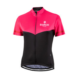 BIANCHI MILANO Cycling short sleeve jersey - GINOSA LADY - black/pink