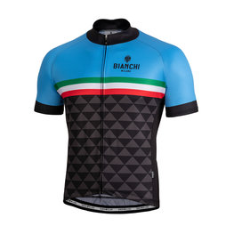 BIANCHI MILANO Cycling short sleeve jersey - CODIGORO - light blue