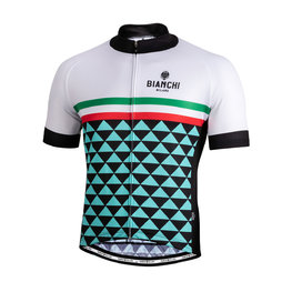 BIANCHI MILANO Cycling short sleeve jersey - CODIGORO - white