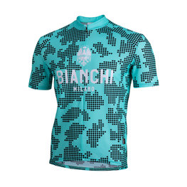 BIANCHI MILANO Cycling short sleeve jersey - PRIOLO MTB - blue