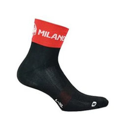 BIANCHI MILANO Cyclingclassic socks - ASFALTO - black/red