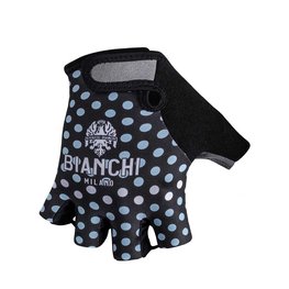 BIANCHI MILANO Cycling fingerless gloves - ENAS - light blue/black