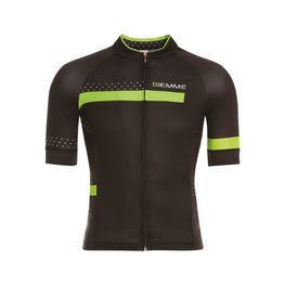 Cycling short sleeve jersey - POLKA  - black/green
