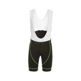 Cycling bib shorts - FLEX - black/white/green