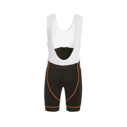 Cycling bib shorts - FLEX - white/orange/black
