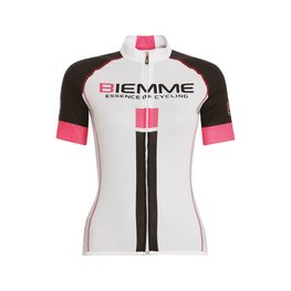 Cycling short sleeve jersey - IDENTITY18 LADY - black/white/pink