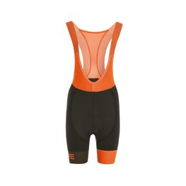 Cycling bib shorts - LEGEND LADY - black/orange