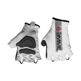 Cycling fingerless gloves - CRONO - white