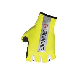 Cycling fingerless gloves - CRONO - yellow