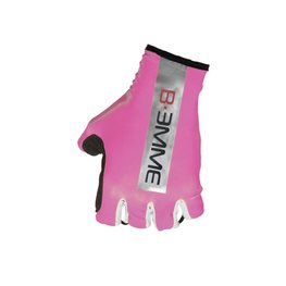 Cycling fingerless gloves - CRONO - pink