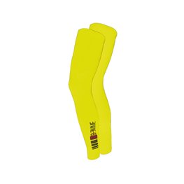 Cycling full-leg warmers - SEAMLESS - yellow
