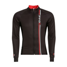 Cycling winter long sleeve jersey - BLADE WINTER - black/red