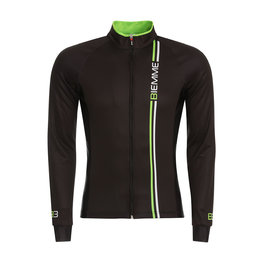 Cycling winter long sleeve jersey - BLADE WINTER - green/black