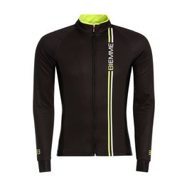 Cycling winter long sleeve jersey - BLADE WINTER - yellow/black