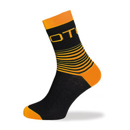 BIOTEX Cyclingclassic socks - LINES - orange/black
