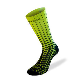 BIOTEX Cyclingclassic socks - SMART POIS - black/yellow