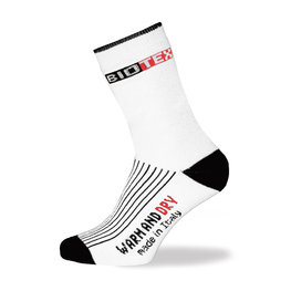 BIOTEX Cyclingclassic socks - TERMO - white/black