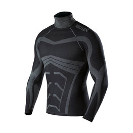 BIOTEX Cycling long sleeve t-shirt - POWERFLEX WARM - black