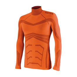 BIOTEX Cycling long sleeve t-shirt - POWERFLEX WARM - orange