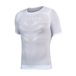 BIOTEX Cycling short sleeve t-shirt - BIOFLEX WARM - white