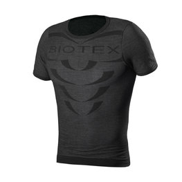 BIOTEX Cycling short sleeve t-shirt - BIOFLEX WARM - black