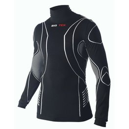 BIOTEX Cycling long sleeve t-shirt - TURTLENECK - black