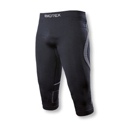 BIOTEX Cycling 3/4 lenght shorts without bib - PIRATA - black