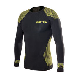 BIOTEX Cycling long sleeve t-shirt - 3D - yellow/black