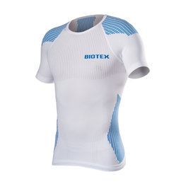 BIOTEX Cycling short sleeve t-shirt - BIOFLEX RAGLAN - blue/white