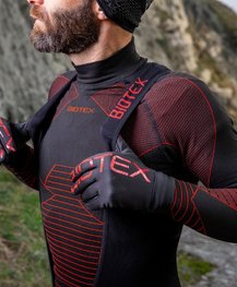 BIOTEX Cycling long sleeve t-shirt - ICEBREAK - red/black