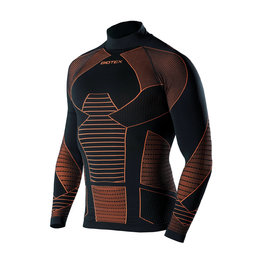 BIOTEX Cycling long sleeve t-shirt - ICEBREAK - black/orange