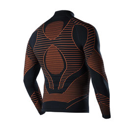 BIOTEX Cycling long sleeve t-shirt - ICEBREAK - black/orange
