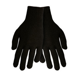 BIOTEX Cycling long-finger gloves - WOOL EFFECT - black