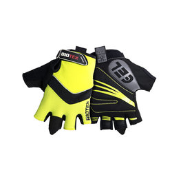 BIOTEX Cycling fingerless gloves - SUMMER - yellow/black