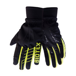 BIOTEX Cycling long-finger gloves - SUPERWARM - black/yellow