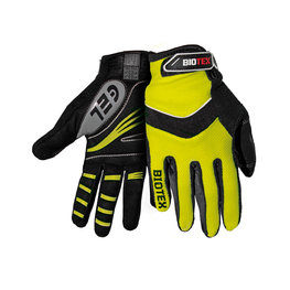 BIOTEX Cycling long-finger gloves - SUMMER - yellow/black