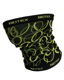 BIOTEX Cycling neckwarmer - MULTIFUNCTIONAL - black/yellow