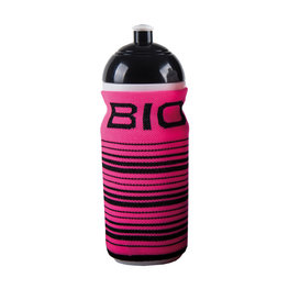 BIOTEX bottle cover - STRIPES - pink/black