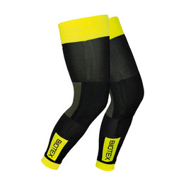 BIOTEX Cycling full-leg warmers - THERMAL - black/green
