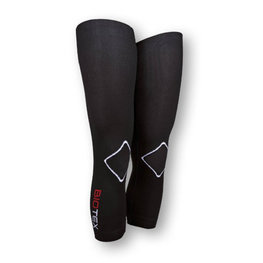 BIOTEX Cycling leg warmers - SEAMLESS - white/black