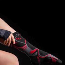 BIOTEX Cycling knee-socks - RACE THERMOLITE - black/red
