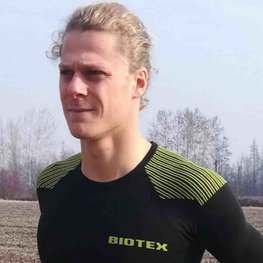 BIOTEX Cycling long sleeve t-shirt - 3D - yellow/black