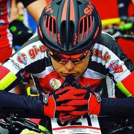 BIOTEX Cycling long-finger gloves - SUMMER - red/black