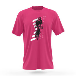 NU. BY HOLOKOLO Cycling short sleeve t-shirt - GIRO II - pink