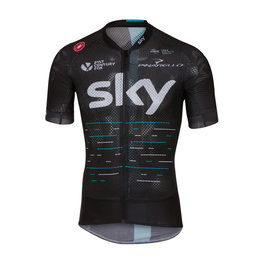CASTELLI Cycling short sleeve jersey - TEAM SKY 2017 - black