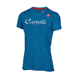 CASTELLI Cycling short sleeve t-shirt - CLASSIC W - blue
