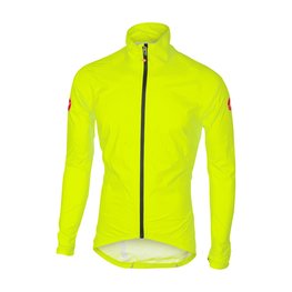 CASTELLI Cycling rain jacket - EMERGENCY RAIN - yellow