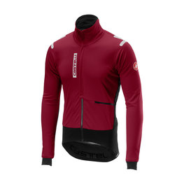 CASTELLI Cycling thermal jacket - ALPHA ROS - black/red