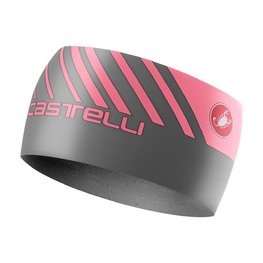 CASTELLI Cycling headband - ARRIVO 3 THERMO - pink/grey