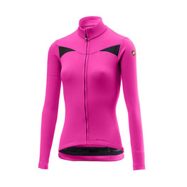 CASTELLI Cycling winter long sleeve jersey - SINERGIA LADY WINTER - pink